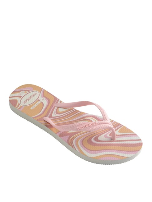 FANTASIA STYLE Flip-Flops wei&szlig;/rosa - Damenschuhe