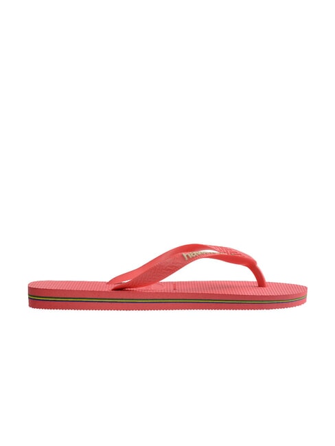 BRASIL LOGO Flip-Flops f&uuml;r Herren tropische Korallen - Schuhe Unisex