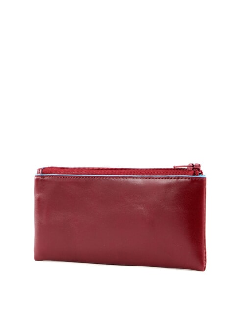 Schl&uuml;sselbund BLAUES QUADRAT, aus Leder ROT - Schl&uuml;sselanh&auml;nger und Schl&uuml;sseletuis