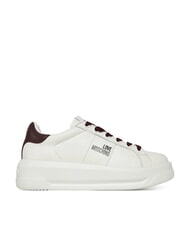 LOVE MOSCHINO ECLIPSE50 Leder-Sneakers wei&szlig;/burgund - Damenschuhe - 2