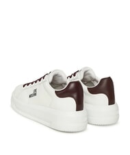 LOVE MOSCHINO ECLIPSE50 Leder-Sneakers wei&szlig;/burgund - Damenschuhe - 3