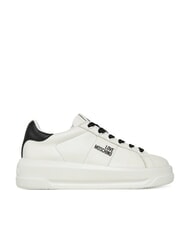 LOVE MOSCHINO ECLIPSE50 Leder-Sneakers wei&szlig; schwarz - Damenschuhe - 2