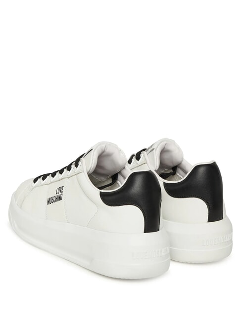 ECLIPSE50 Leder-Sneakers wei&szlig; schwarz - Damenschuhe