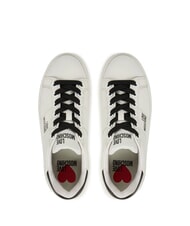LOVE MOSCHINO ECLIPSE50 Leder-Sneakers wei&szlig; schwarz - Damenschuhe - 4