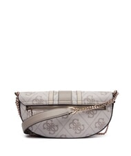 GUESS ERENIA Wandelbare Umh&auml;ngetasche Logo in dunklem Taupe - Damentaschen - 2