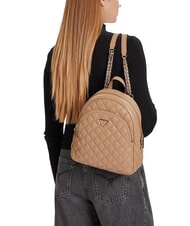 GUESS GIULLY 2 Gesteppter Rucksack BEIGE - Damentaschen - 4