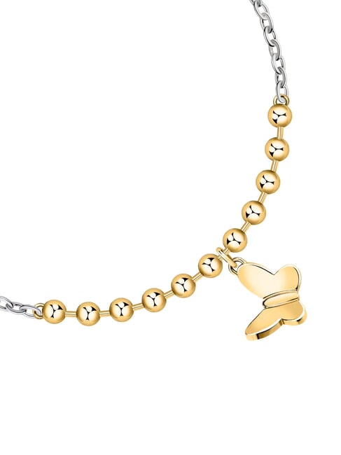 TALISMANI Schmetterlings-Charm-Armband Wei&szlig;es Gold - Armb&auml;nder