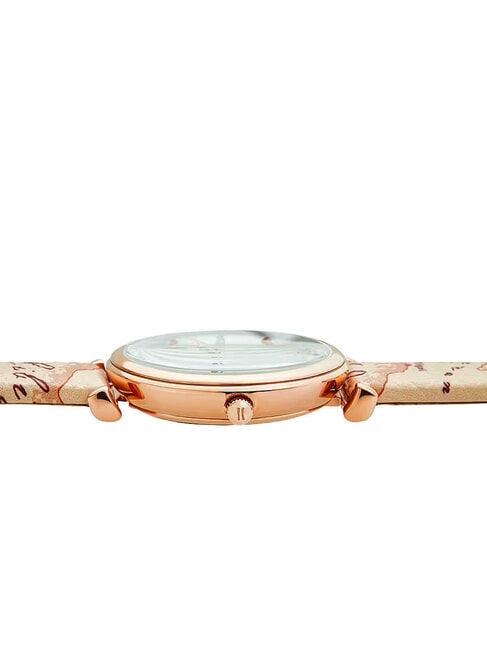 SARDEGNA Nur-Zeit-Uhr mit Lederarmband geographisches Beige - Uhren