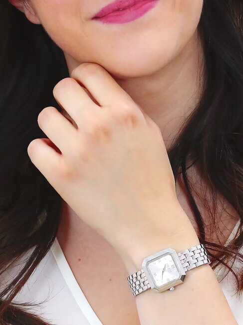 CORFU Stahluhr mit reiner Zeitanzeige Stahl - Uhren