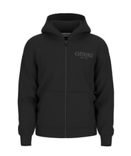 GUESS ZIP BASIC Kapuzenjacke mit durchgehendem Rei&szlig;verschluss jetbla - Sweatshirts Herren - 4