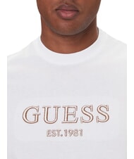 GUESS EMBROIDERY Baumwoll-T-Shirt purwei&szlig; - Herren-T-Shirts - 3
