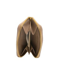 BIASIA EDA Kleine Lederbrieftasche mit Rundum-Rei&szlig;verschluss taupe - Brieftaschen Damen - 2