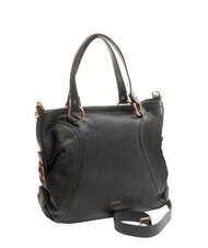 BIASIA WEAVE Leder-Shoppingtasche mit Schultergurt Schwarz - Damentaschen - 2