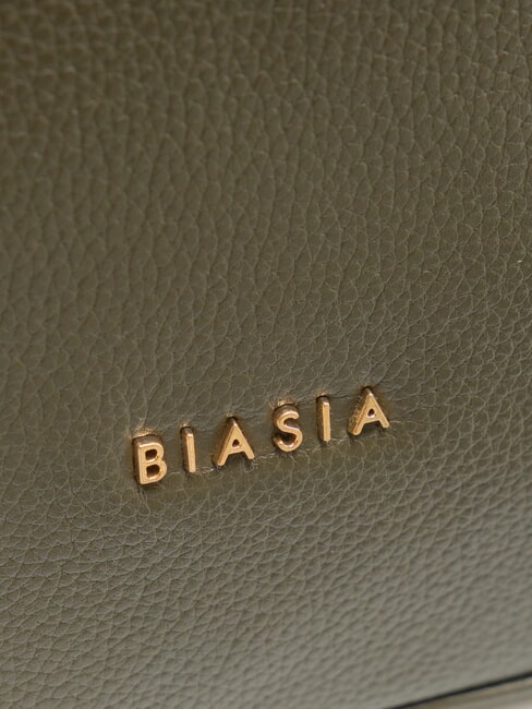 NOVEAU Leder-Umh&auml;ngetasche mit Schultergurt Moos - Damentaschen