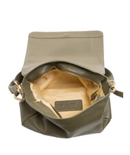 BIASIA NOVEAU Umh&auml;ngetasche aus Leder mit &Uuml;berschlag Moos - Damentaschen - 5