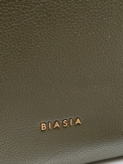 NOVEAU Umh&auml;ngetasche aus Leder mit Schultergurt Moos - Damentaschen