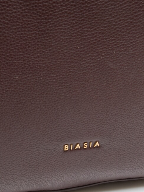 NOVEAU Umh&auml;ngetasche aus Leder prune - Damentaschen