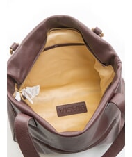 BIASIA NOVEAU Umh&auml;ngetasche aus Leder prune - Damentaschen - 5