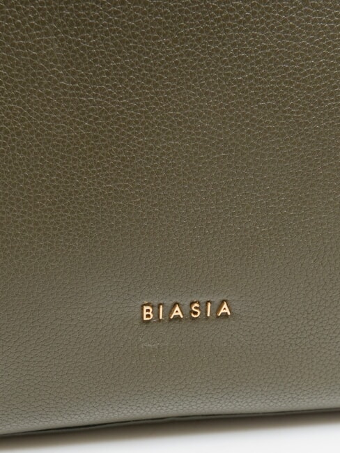 NOVEAU Umh&auml;ngetasche aus Leder Moos - Damentaschen