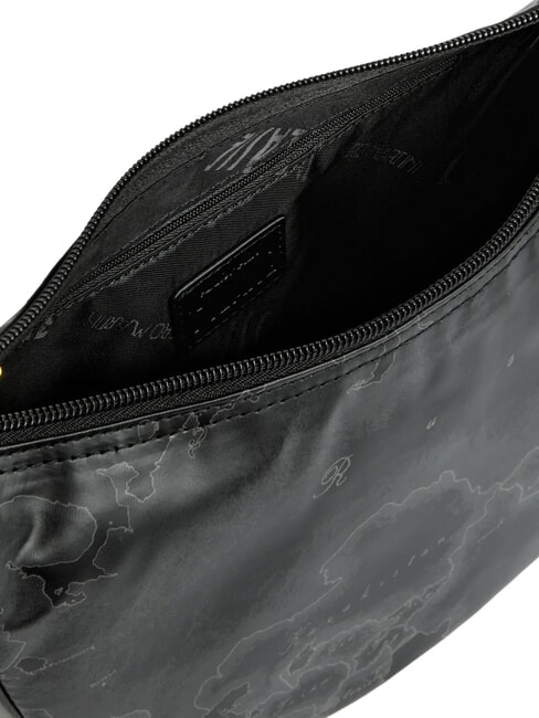 GEO SOFT BLACK Kleine, halbmondf&ouml;rmige Umh&auml;ngetasche Schwarz - Damentaschen