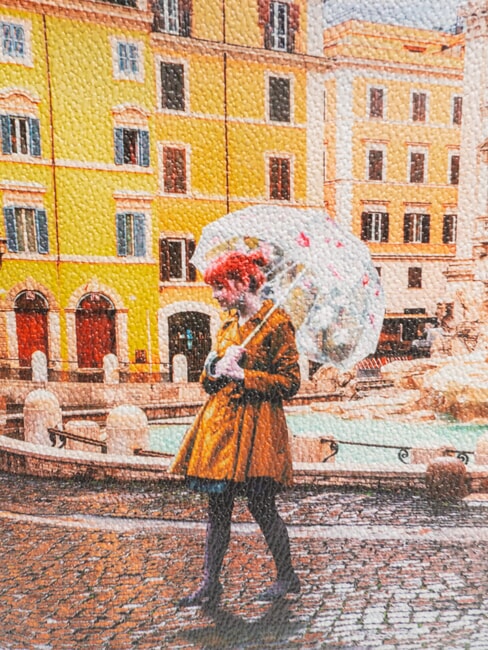 YESBAG  Mittelgro&szlig;e Einkaufstasche Regenbogen Rom - Damentaschen