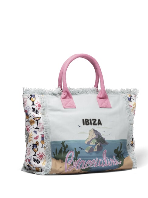 SUMMER Canvas-Tragetasche mit Aufdruck Ibiza - Damentaschen