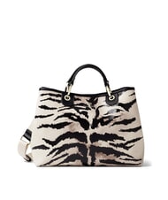 BRACCIALINI BETH PRINT Gro&szlig;e Handtasche mit Clutch Tiger - Damentaschen - 2