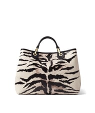 BRACCIALINI BETH PRINT Gro&szlig;e Handtasche mit Clutch Tiger - Damentaschen - 4