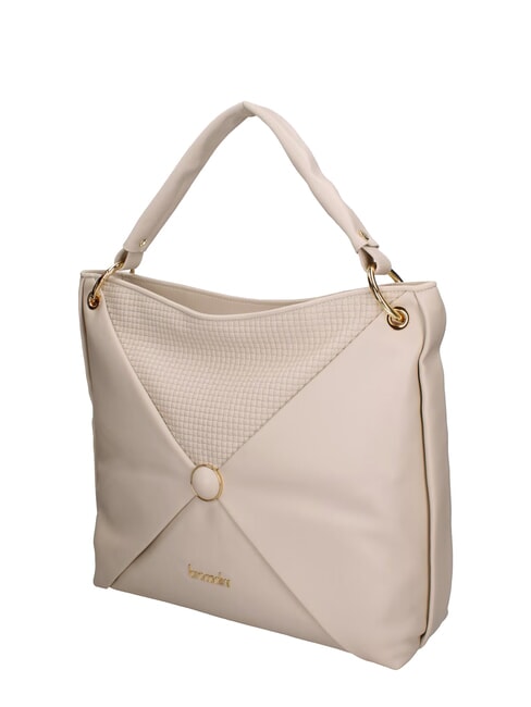 NAOMI Hobo-Umh&auml;ngetasche aus Leder Beige - Damentaschen