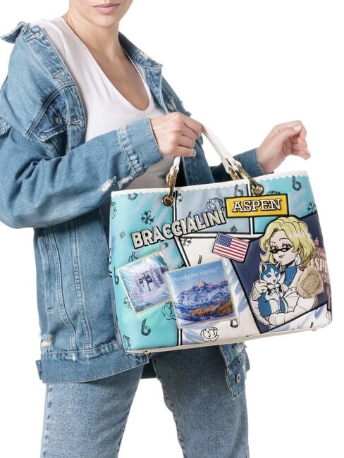 CARTOLINE Handtasche mit Schultergurt multi - Damentaschen