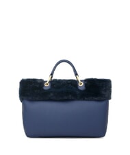 BRACCIALINI BETH FUR Handtasche mit Clutch Blau - Damentaschen - 4
