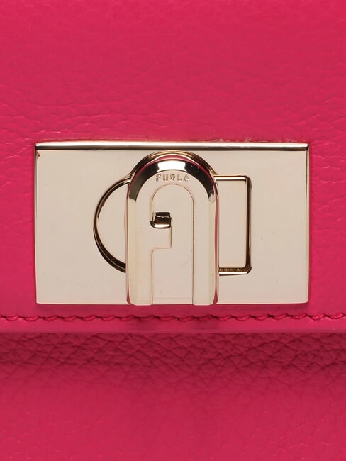 1927 Mini-Umh&auml;ngetasche aus Leder Knallrosa - Damentaschen