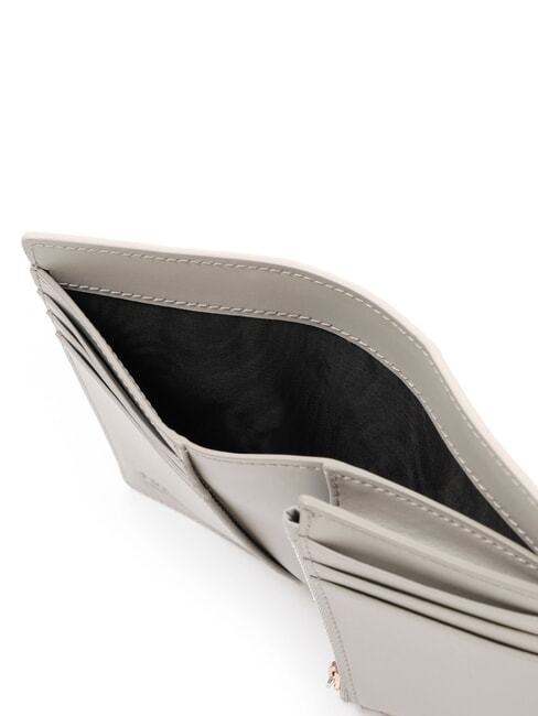 SOFIA GRAINY Mittelgro&szlig;e Brieftasche aus Kalbsleder Perle und + Marmor c + Talk h - Brieftaschen Damen