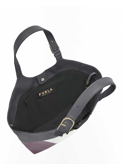 FLOW Bedruckte Umh&auml;ngetasche aus Leder Marshmallow+Aura+Erde - Damentaschen