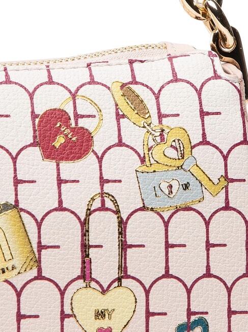 MOON Kleine Umh&auml;ngetasche aus Leder bon bon t&ouml;ne - Damentaschen