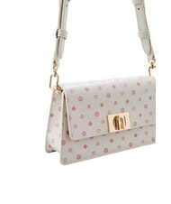 FURLA ZOE Bedruckte Umh&auml;ngetasche aus Leder Marshmallow-T&ouml;ne - Damentaschen - 3