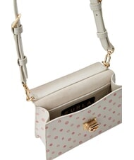 FURLA ZOE Bedruckte Umh&auml;ngetasche aus Leder Marshmallow-T&ouml;ne - Damentaschen - 4