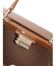 FURLA 1927 Minitasche aus Leder mit Ares-Print Cognac - Damentaschen - 4