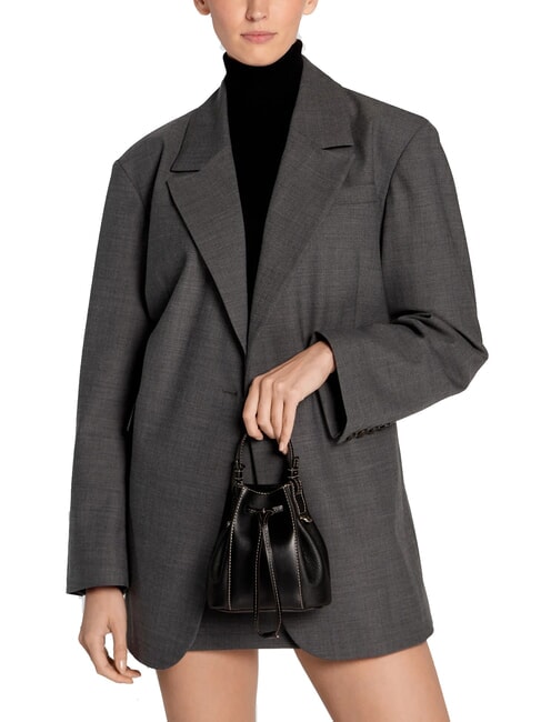 MIASTELLA Mini-Eimer von Hand, mit Schultergurt Schwarz - Damentaschen