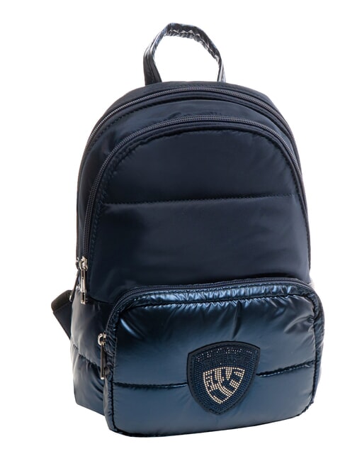 PADDED NYLON Rucksack mit Strass-Logo NAVY BLAU - Damentaschen