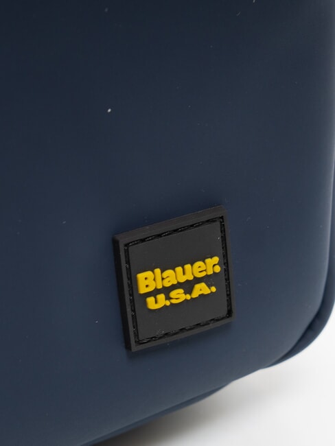 RUBBER Gummierte Herren-Clutch NAVY BLAU - Tablettmappe &amp; Organizer