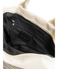 BLAUER PADDED NYLON Mittelgro&szlig;e Tragetasche mit Schultergurt Wei&szlig; - Damentaschen - 5