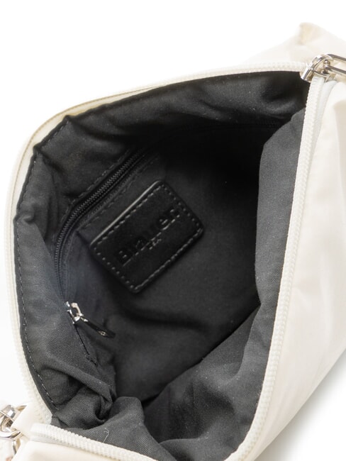 PADDED NYLON Weiche Clutch mit Strass-Logo Wei&szlig; - Damentaschen