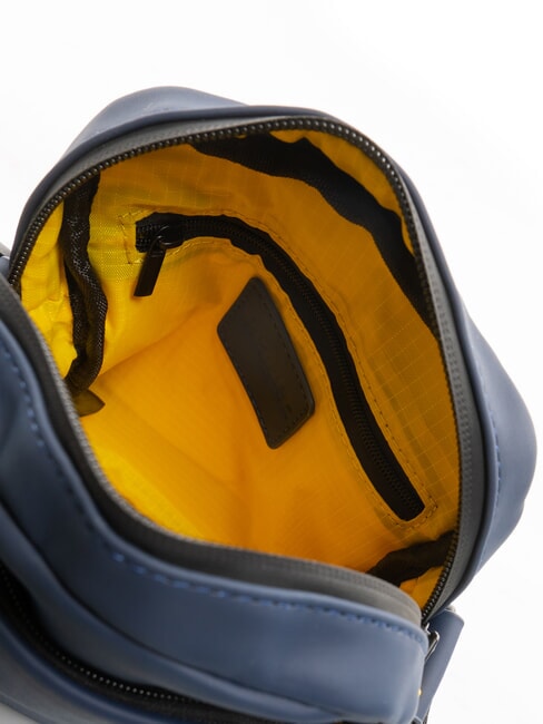 RUBBER Kleine gummierte Tasche NAVY BLAU - Umh&auml;ngetaschen Herren