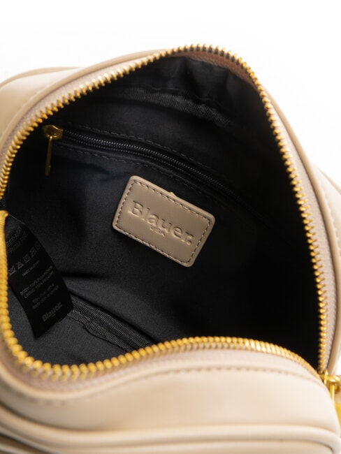 LADY B Schultertasche f&uuml;r Kamera Beige - Damentaschen