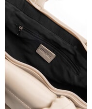 BLAUER CUSHION Tragetasche mit Schultergurt Creme - Damentaschen - 5