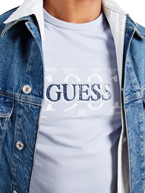 CHEST BOX Baumwoll-T-Shirt mit Aufdruck Nimbus blau - Herren-T-Shirts