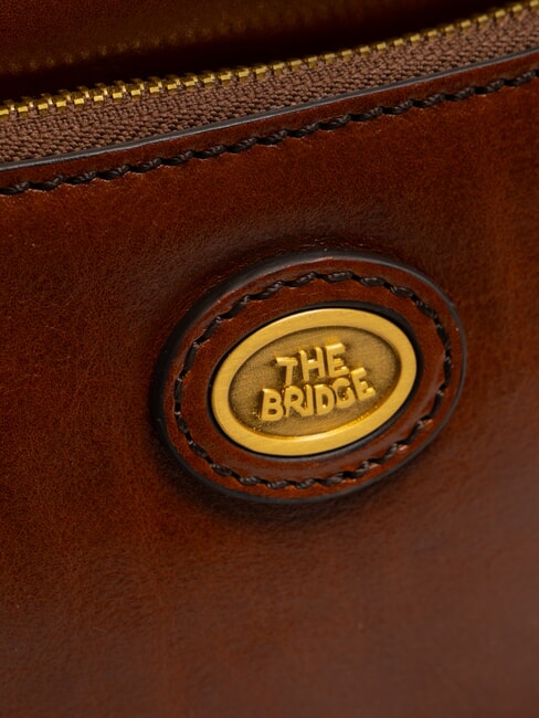 STORY UOMO Ledertasche mit Tasche BRAUN - Umh&auml;ngetaschen Herren