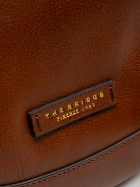 FEDORA Umh&auml;ngetasche aus Leder BRAUN - Damentaschen