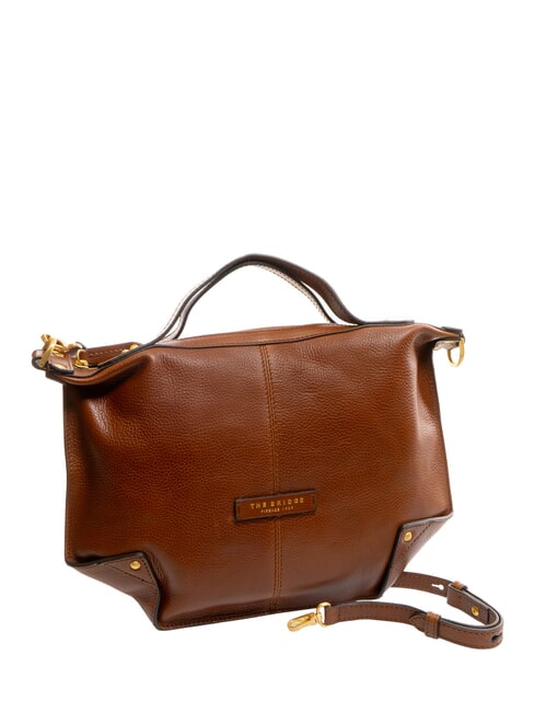 ICONS Lederhandtasche mit Schultergurt BRAUN - Damentaschen